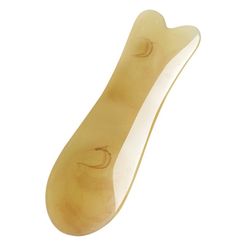 Facial scraping beauty pick bar body massage board facial lower jaw back fish-shaped dredging Meridian V face artifact