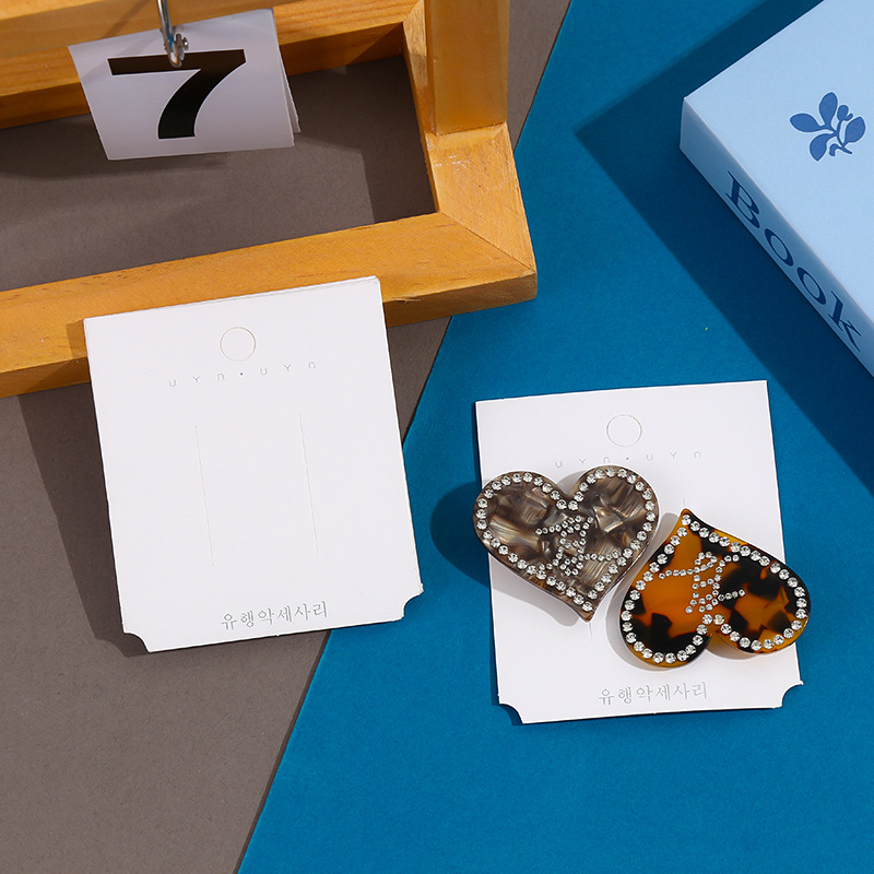 Hairpin Packaging Card Hair Accessories Diy Korean Earrings Jewelry Packaging Display Card Clip Jewelry Packaging Card Paper