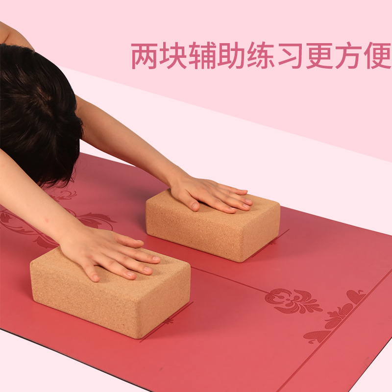 Picture of SanFan Cork Yoga Brick Customized Yoga Studio Special High Density Cork Brick Adult Compression Resistant Auxiliary Yoga Brick