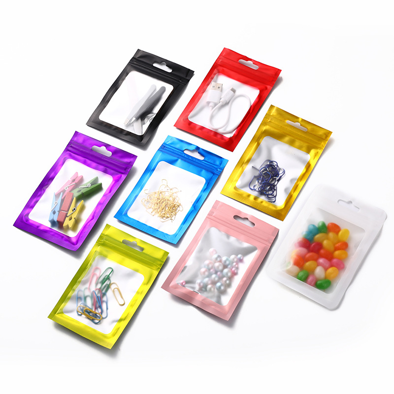 Picture of Jewelry packaging bag mouth mask bag white frosted self-sealing bag mobile phone case plastic bag plastic bag clothing packaging bag