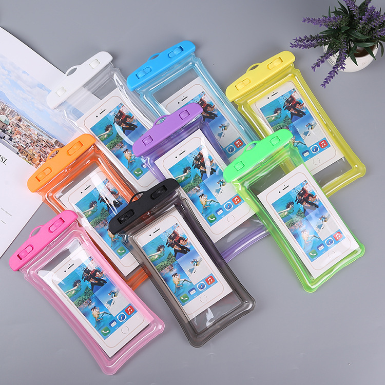 Picture of Luminous airbag mobile phone waterproof bag touch screen diving water Festival takeaway waterproof case protective case bag wholesale