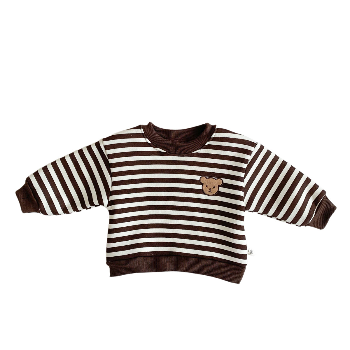 Picture of Children's Winter Round Neck Four-Color Korean Style Sweatshirt Kidsren's Clothing Baby Fleece-Lined Male and Female Baby Fleece-Lined Warm Pullover Jacket