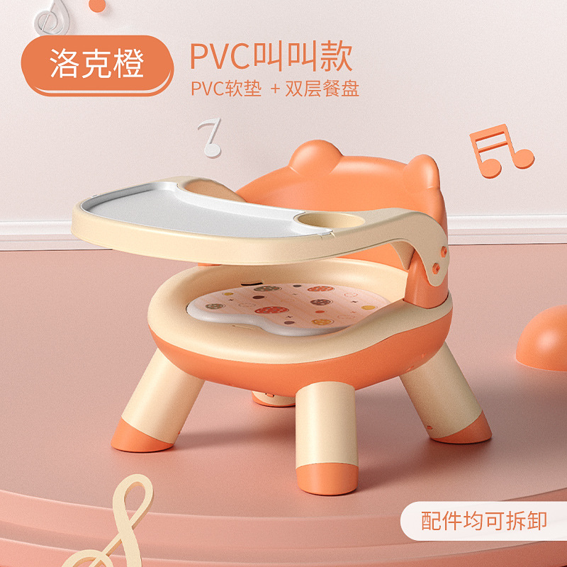 Picture of Children's Dining Chair Baby's Multifunctional Sofa Chair Baby Call Chair Backrest Chair Household Plastic Cartoon Stool Wholesale