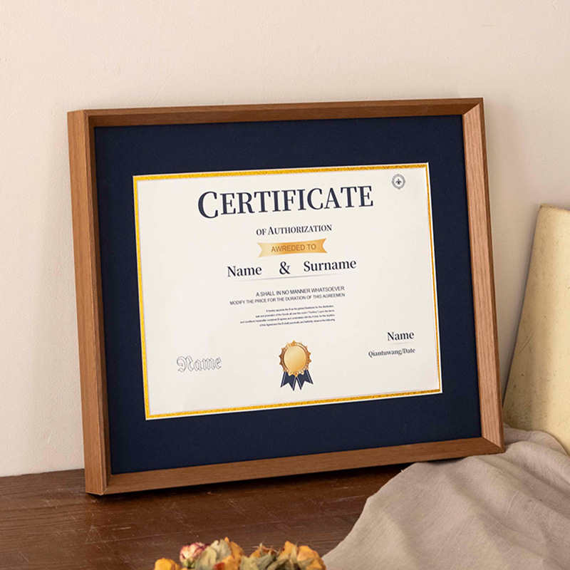Picture of Graduation certificate frame A4 honor patent photo frame wall mounting graduation award display frame acrylic picture frame 20-inch
