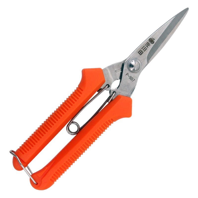 Taiwan Sagawa Tian 907 Thickened Fruit Picking Shears Fruit Picking Shears Branch Shears Flower-arranging Shears Serrated Potted Pepper Shears