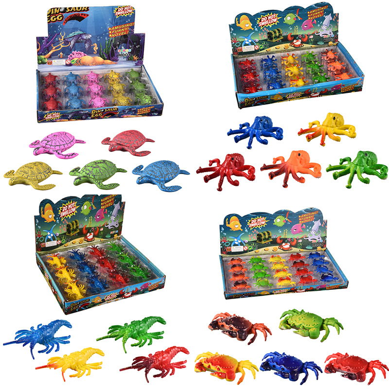New Strange Bubble Water Lobster Expansion Toy Turtle Crab Octopus Bubble Water Toy Science and Education Hatching Egg Educational Toy