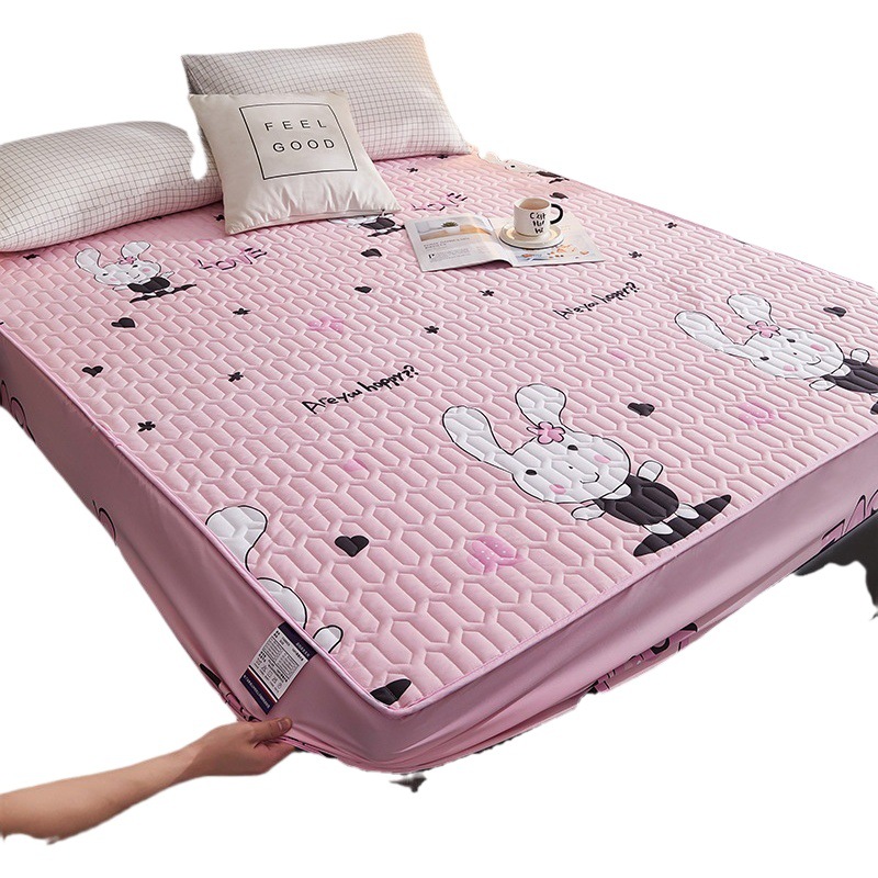 Class a Waterproof Diaper Bed Sheets Single Piece Quilted Thickeneded Simmons Mattress Protector Dustproof Bed Bed Sheets Bed Cover Bed Cover