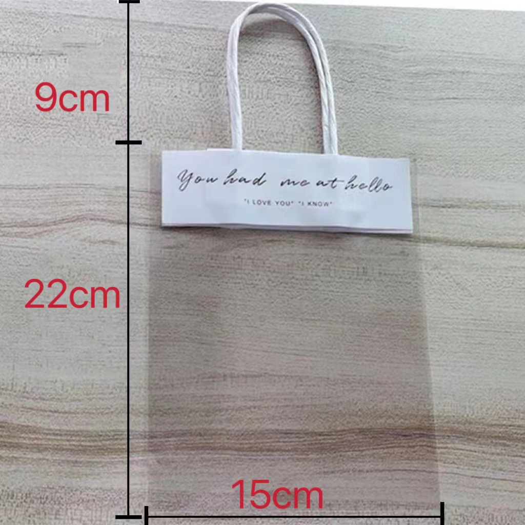 Picture of Ins Transparent Handbag Gift Bag Small Funny Gift Bag Jewelry Bag Plaster Doll Handbag Souvenir