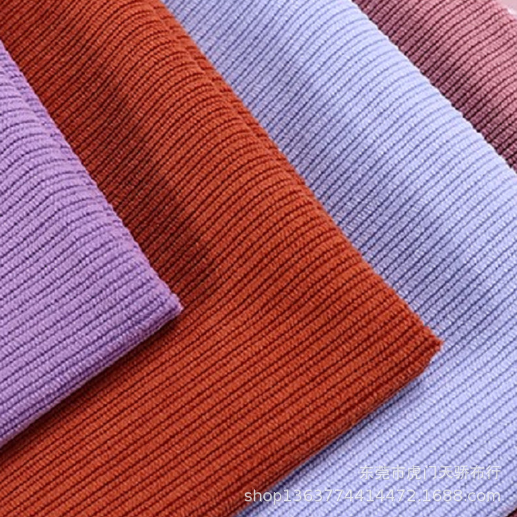 Spring and Autumn New Woven Polyester Stretch Corduroy 260g Stretch 16 Pit Mag Clothing Shoes Hat Fabric