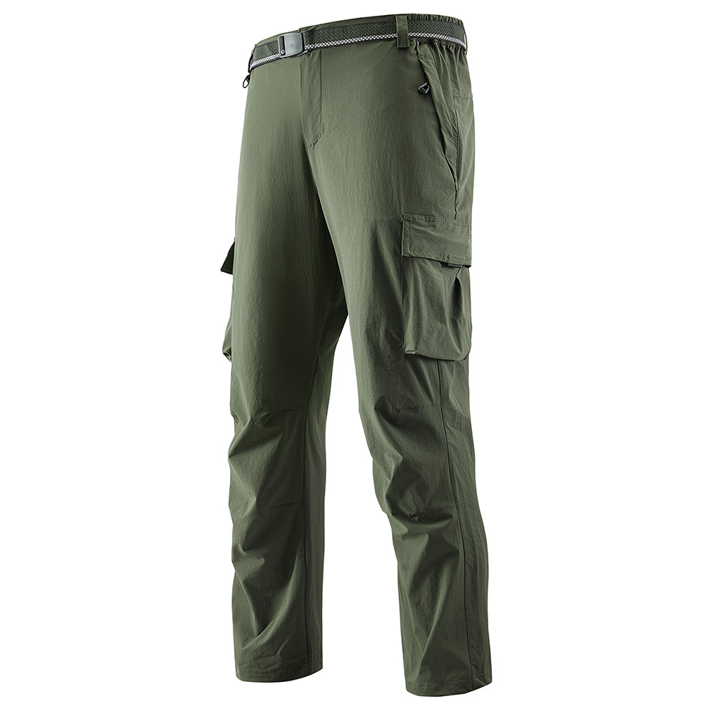 Spring and Summer Outdoor Soft Shell Pants for Men and Women Warm Waterproof Windproof Charge Pants Thin Multi-Pocket Mountaineering Pants