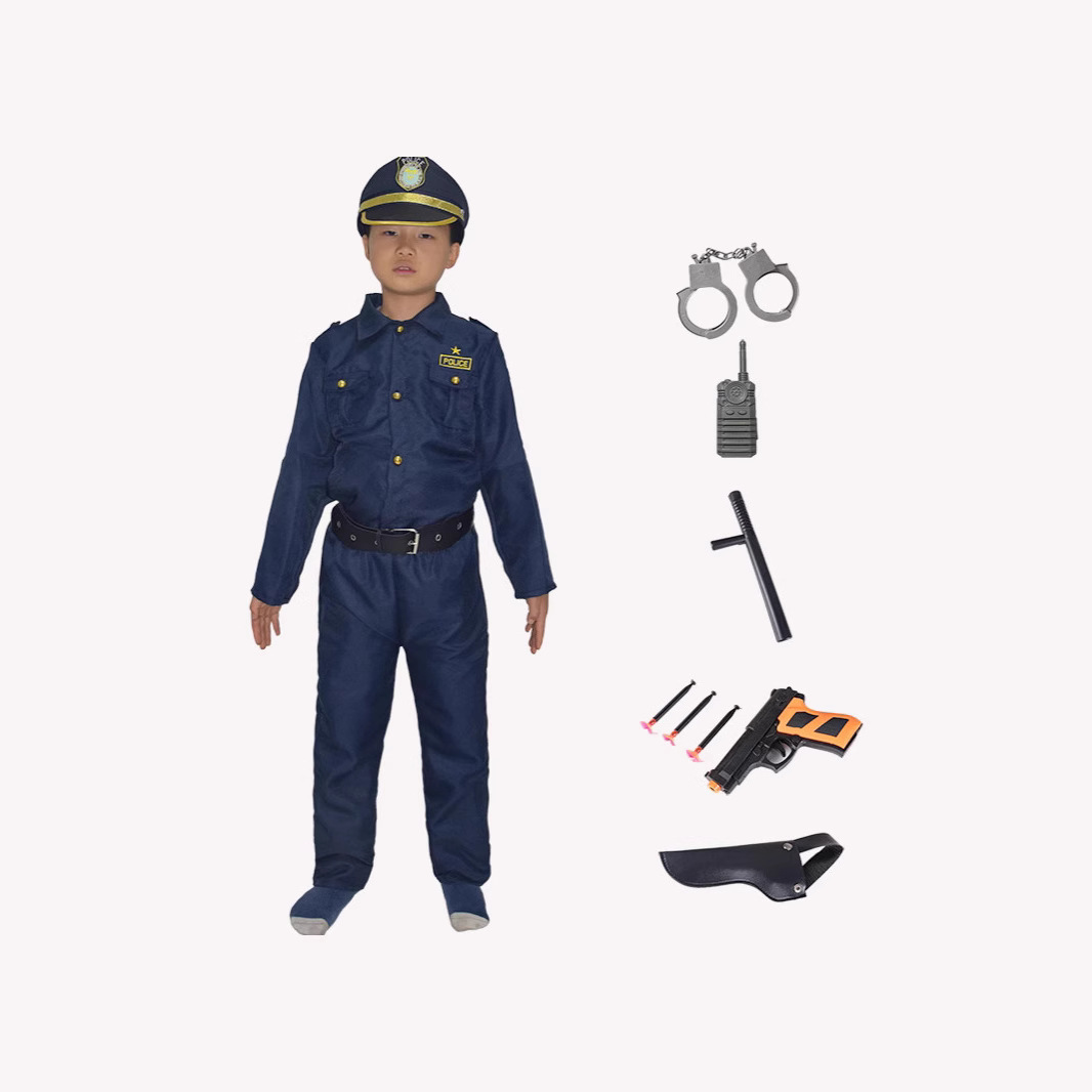 Halloween Costume Kids Police Costume Cosplay cosplay Costume Show Dress Party Costume