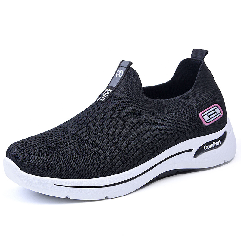 Picture of Women's Shoes Wholesale Casual Shoes Soft Sole Lightweight Women's Shoes Fly-Knit Breathable Single Shoes Versatile Comfortable Mesh Shoes