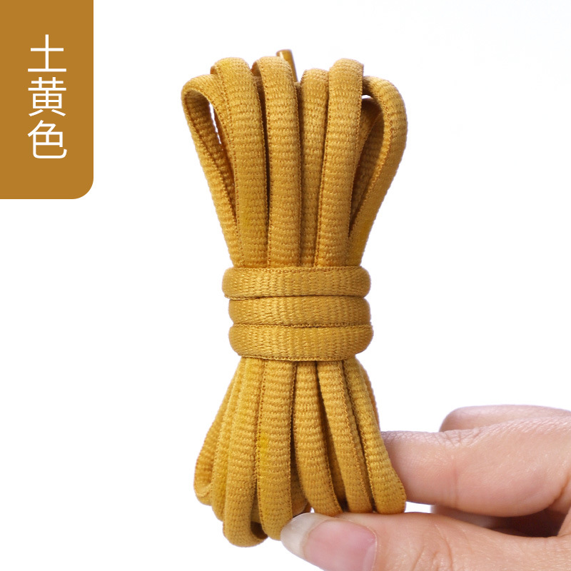 Picture of Wild elephant wholesale semicircle shoelace basketball shoes sneaker casual shoes shoelace black and white blue color oval shoelace rope