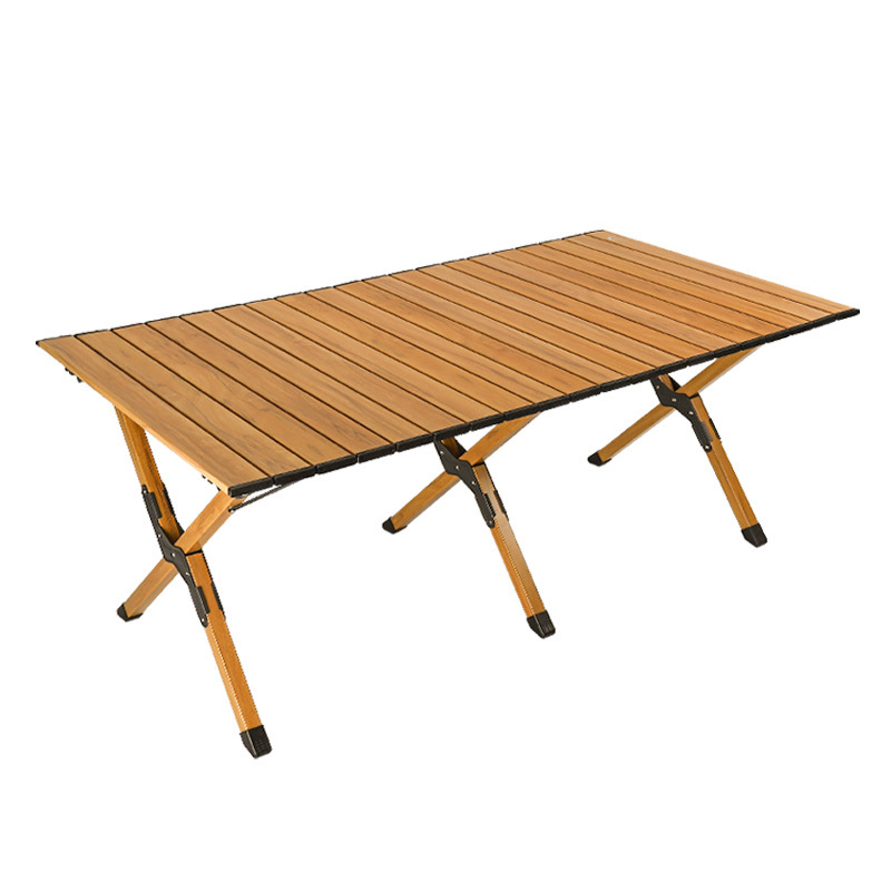 Picture of Outdoor Camping Egg Roll Table Aluminum Alloy Folding Table Portable Outdoor Courtyard Garden Open-Air Picnic Table Balcony Supplies
