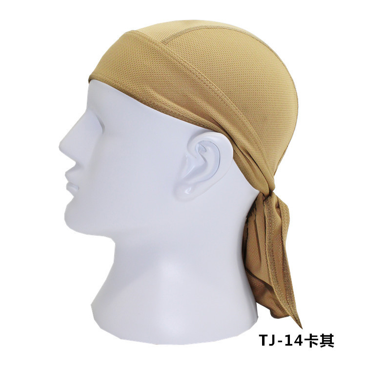 Picture of Outdoor Cycling Pirate Hat Quick-Drying Sports Turban Moisture-Wicking Breathable Sun Protection Hood Pirate Turban Small Hat