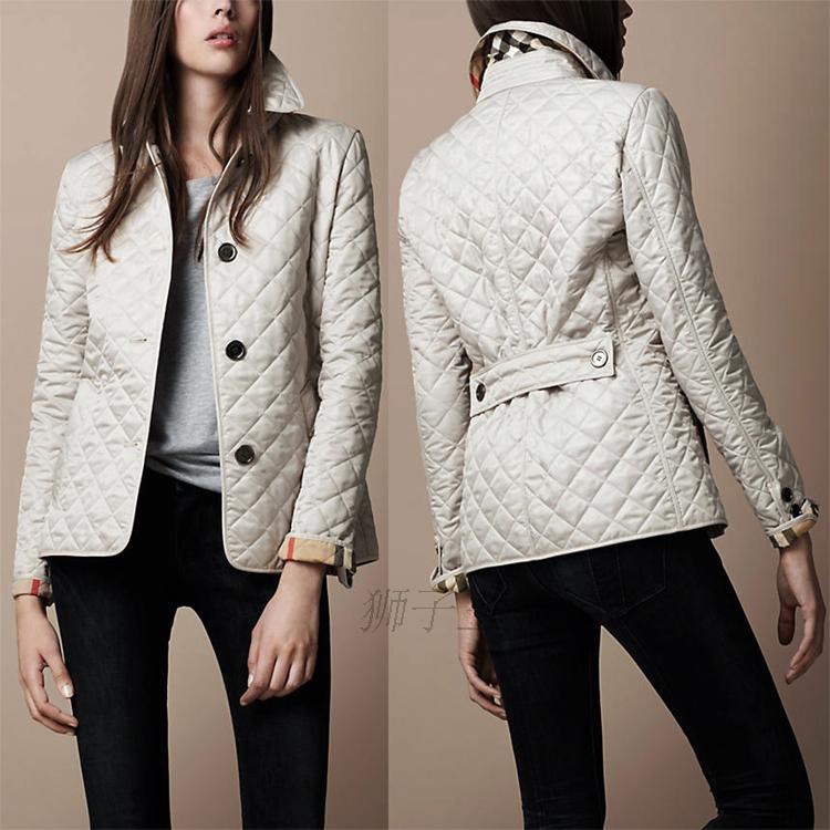 Wish popular AliExpress European and American fashion temperament lapel single-breasted slim-fit warm spinning cotton-padded jacket in stock