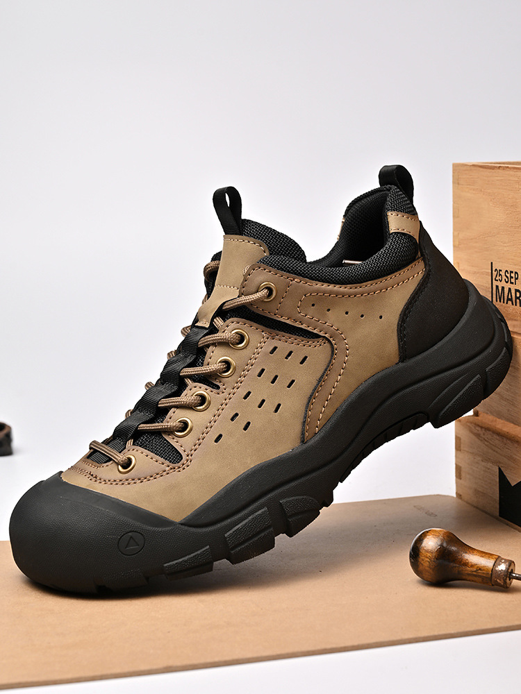 Cross-Border Popular Men's Shoes Tactical Boots Men's Outdoor Hiking Shoes Autumn and Winter Live Broadcast New Outdoor Shoes Cross-Country Shoes Hiking Boots