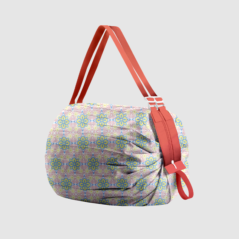 Picture of Foldable shopping bag travel shoulder portable thick large grocery shopping bag supermarket green shopping bag wholesale