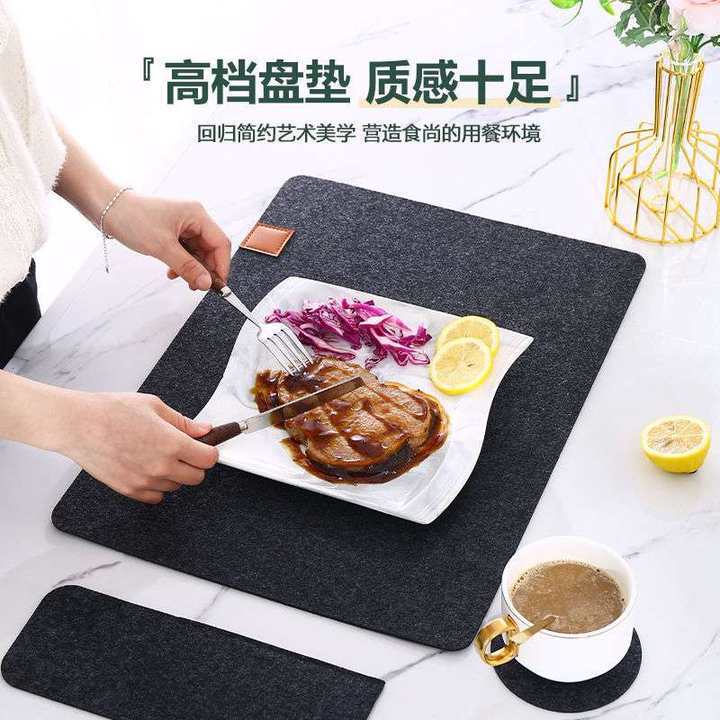 Amazon's Best-Selling Felt Air Fryer Anti-Slip Mat Insulation Mat Felt Coaster Placemat Countertop Protective Mat