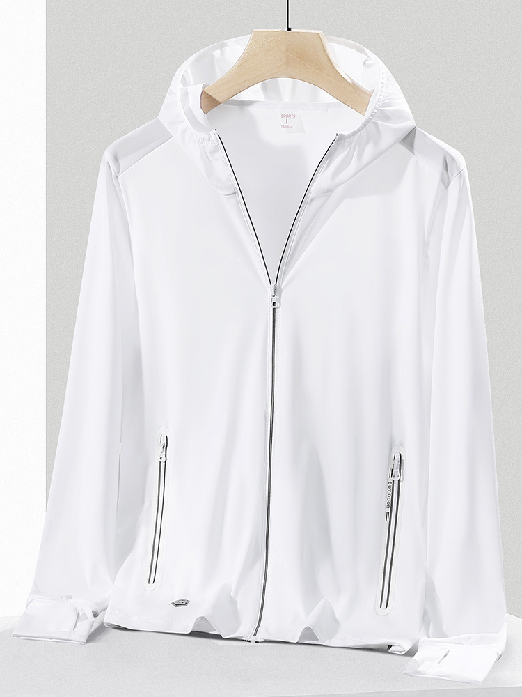 2024 UPF0 sunshade clothing summer ice silk sunscreen clothing UV shielding men's and women's clothing manufacturers wholesale coat