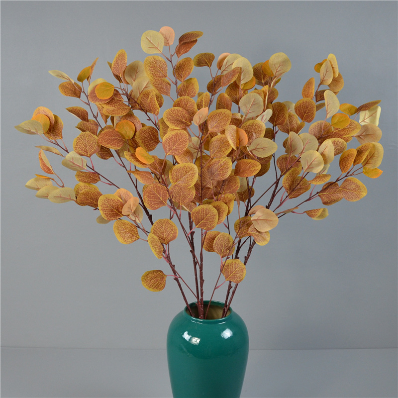 Nordic ins Style Simulation Eucalyptus Leaf Simulation Apple Leaf Wedding Decoration Flower Wedding Hall Flower and Leaf Material