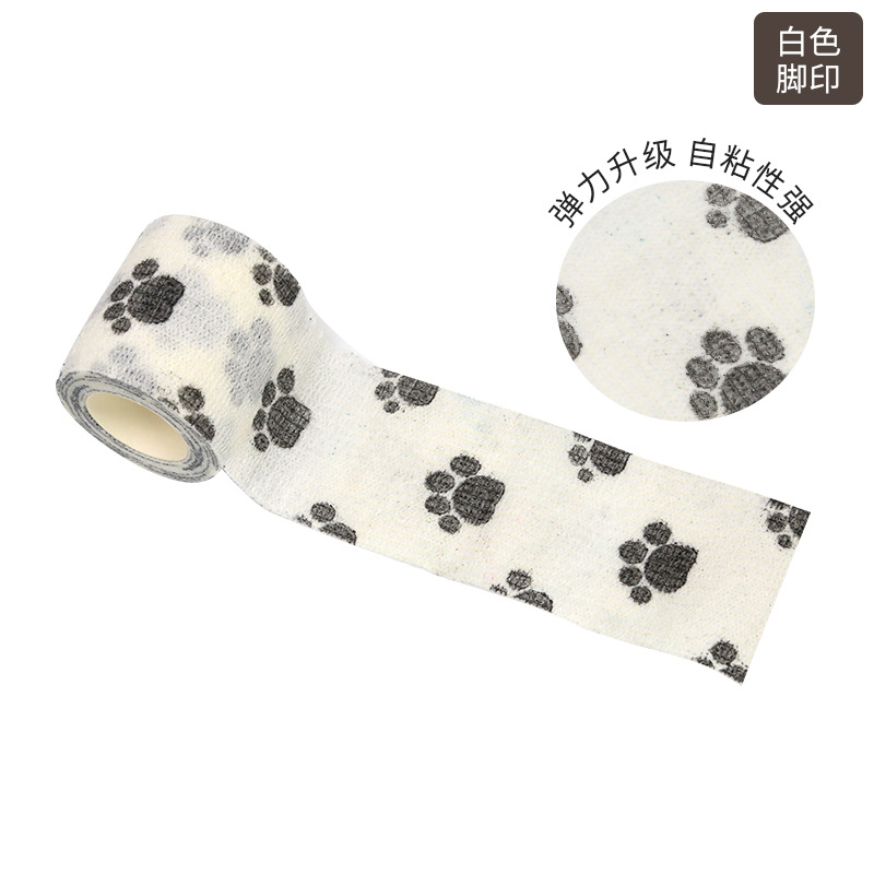 Picture of Spot self-adhesive bandage pet dog bandage finger bandage non-woven elastic elastic outdoor camouflage bandage