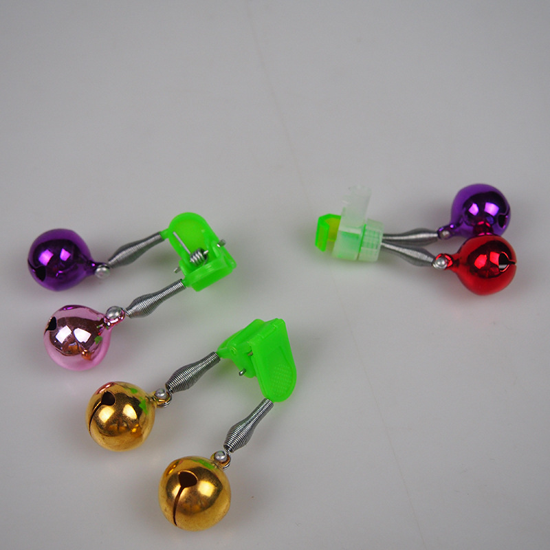 Colorful fishing Bell plastic clip Bell screw bell alarm bell sea rod fishing Bell fishing gear