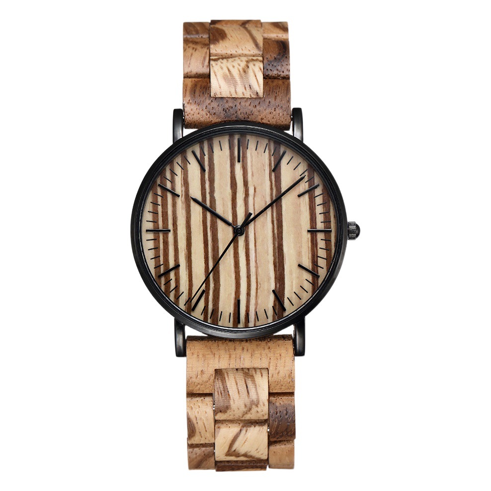 Ready-Made Thin Wooden Watches, Fashionable Wooden Quartz Watches, Lightweight Casual Men's and Women's Watches, Dropshipping in Stock