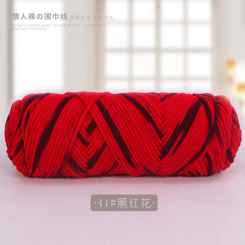 Picture of 8 strands of lover cotton wool scarf thread milk cotton baby thread stick needle thread thick thread stamp embroidery thread 8 strands of acrylic
