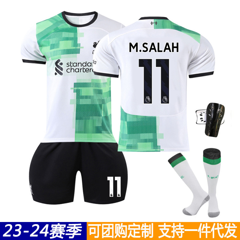 2324 Liverpool away White 11 Salah 9 Nunez 10 maca 7 Dias football uniform suit wholesale