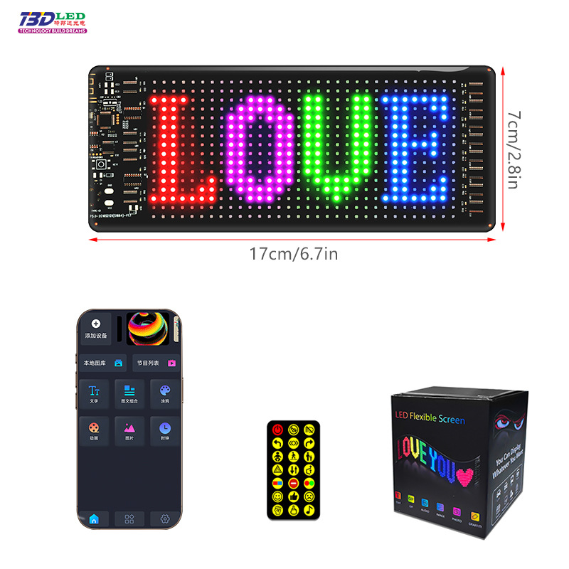 Picture of Source manufacturers led car flexible screen wireless transmission car flexible display car rear window LED flexible screen