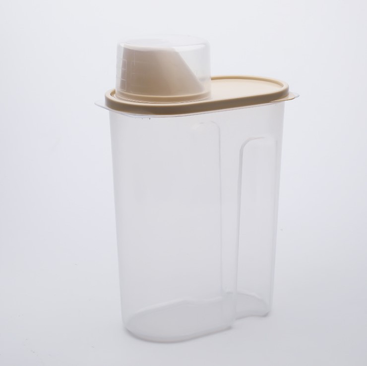 Picture of Food Grade Sealed Jar Moisture-proof Grain Spice Snacks Dry Goods Bottle Storage Box Transparent Kitchen Storage Jar