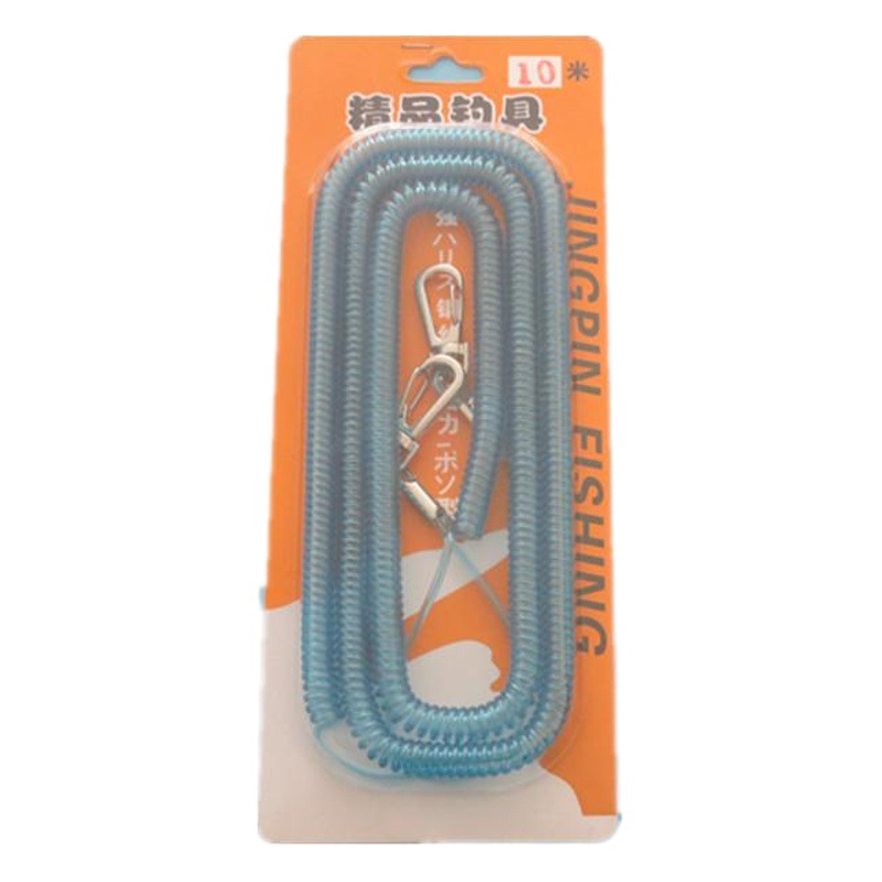 Factory wholesale fishing gear lost hands rope 3-20 meters plus steel wire rod protection rope spring rope spot supply