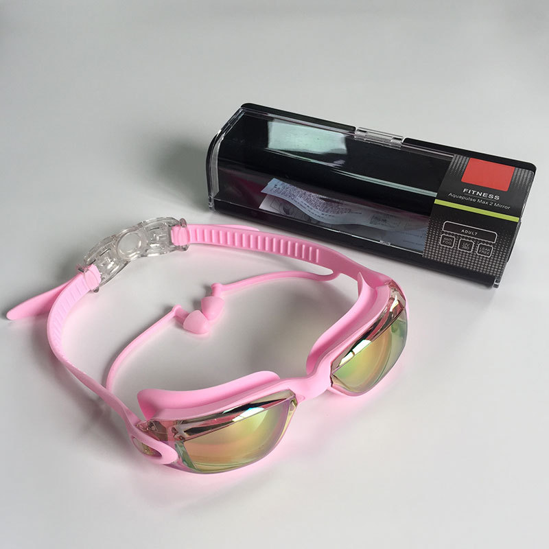 Picture of in stock 2025 new swimming goggles wholesale adult anti-fog plating swimming glasses waterproof silicone swimming goggles suit