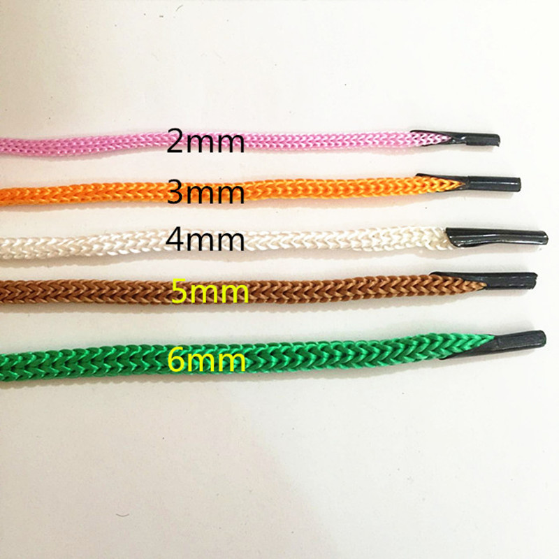 Picture of Factory spot PP portable rope hook gift box bag rope flat raincoat drawstring polypropylene colored straw hat rope