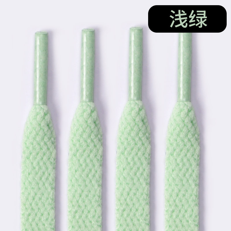 Picture of Wild elephant shoelaces wholesale single flat sneaker canvas basketball board shoes powder black gray color white shoelace rope a pair
