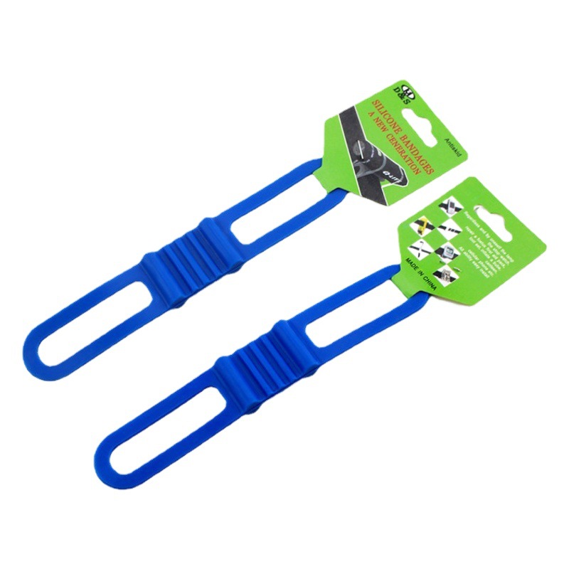 High elastic silicone strap bicycle fixed strap binding strap binding light band for mountain bike riding