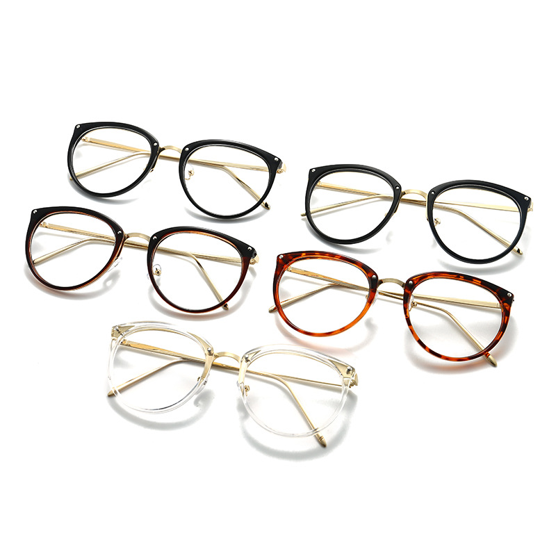 Picture of Cross-border new transparent retro glasses frame men and women can match myopia glasses frame student plain glasses 1097