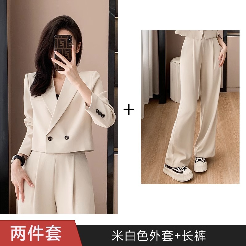 Picture of [Short Wide-Leg Pants] Suit Suit for Women in Autum New Classy Internet Celebrity Elegant Casual Professional Suit Jacket