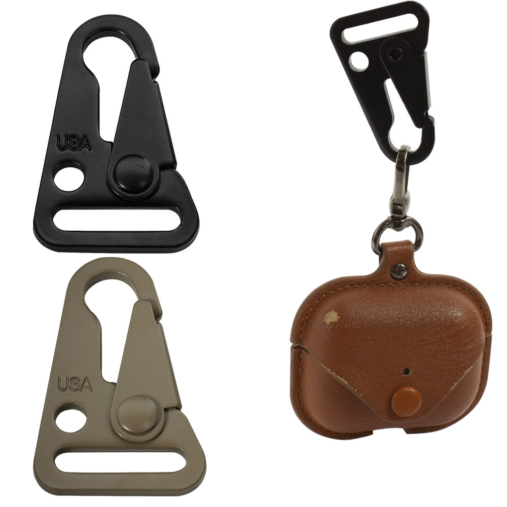 Cross-border Amazon tactical gun rope hawk buckle military fan lanyard outdoor rock climbing climbing hook buckle stainless steel material