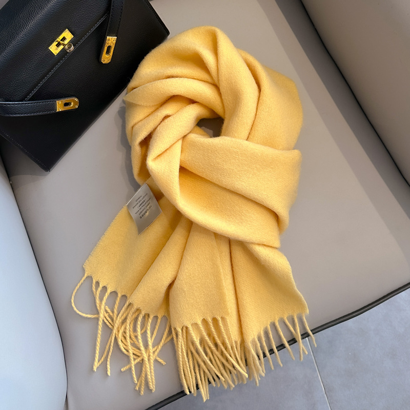 Picture of 2025 New Autumn and Winter Warm Scarf Women's Easiest for Match Long Pure Wool Scarf Men's Couple Style Spot Wholesale