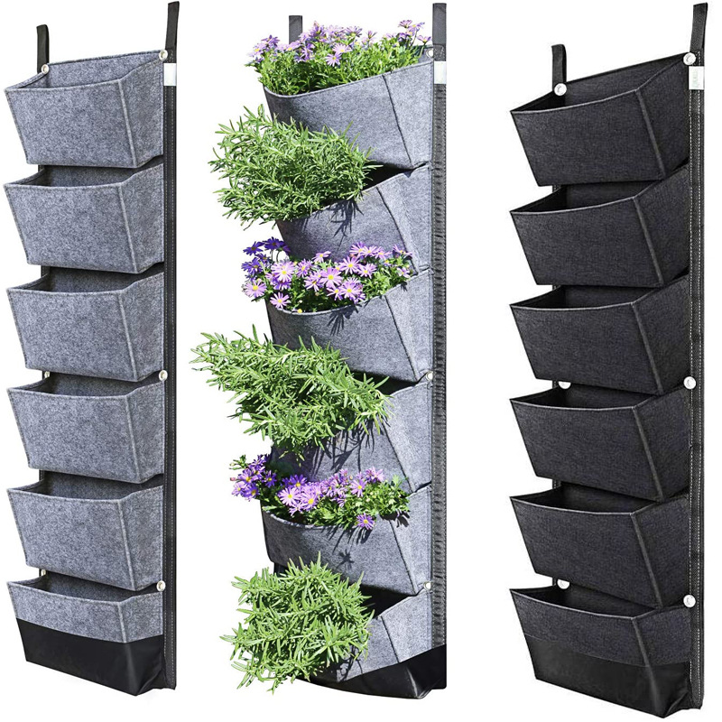 Amazon's Popular Planting Bag Wall-Mounted Plant Bag Waterproof Non-Woven Beauty Planting Bag Felt Planting Bag Discount