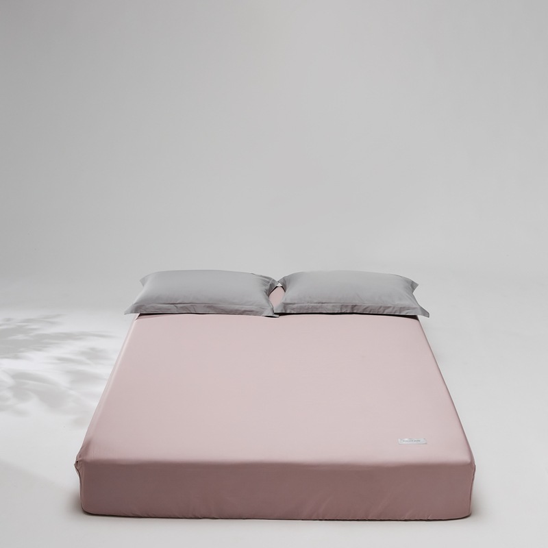 Picture of High-End 100% Long-Staple Cotton Fitted Sheet Single Piece Satin Solid Color Pure Cotton Bed Sheet Mattress Protector Mattress Cover