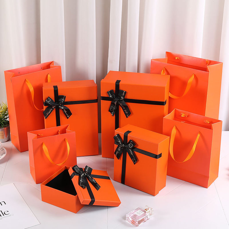Picture of Hand gift box towel gift box thermos cup gift box heaven and earth cover packaging box wedding companion factory spot wholesale
