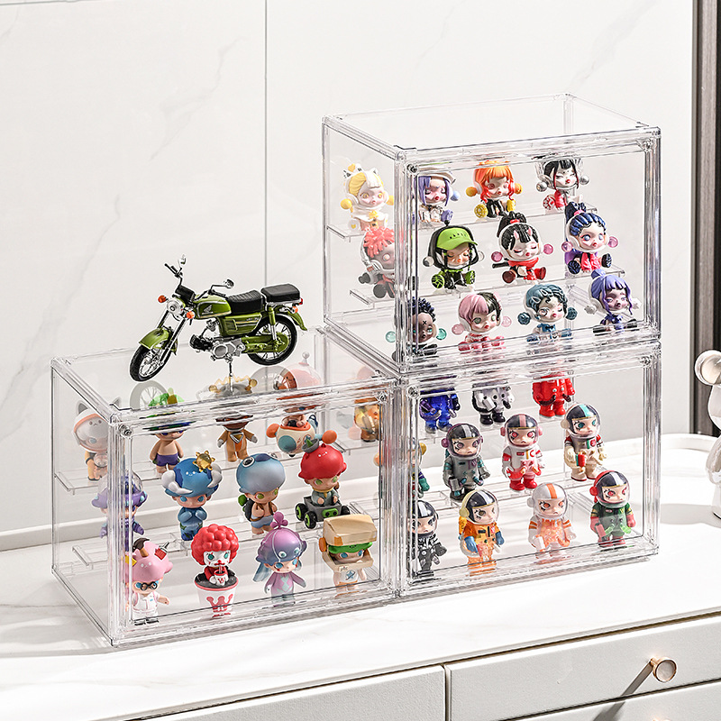 Blind Box Storage Display Rack Doll Display Cabinet Bubble Mate Storage Box Toy Dustproof Transparent Hand Display Box