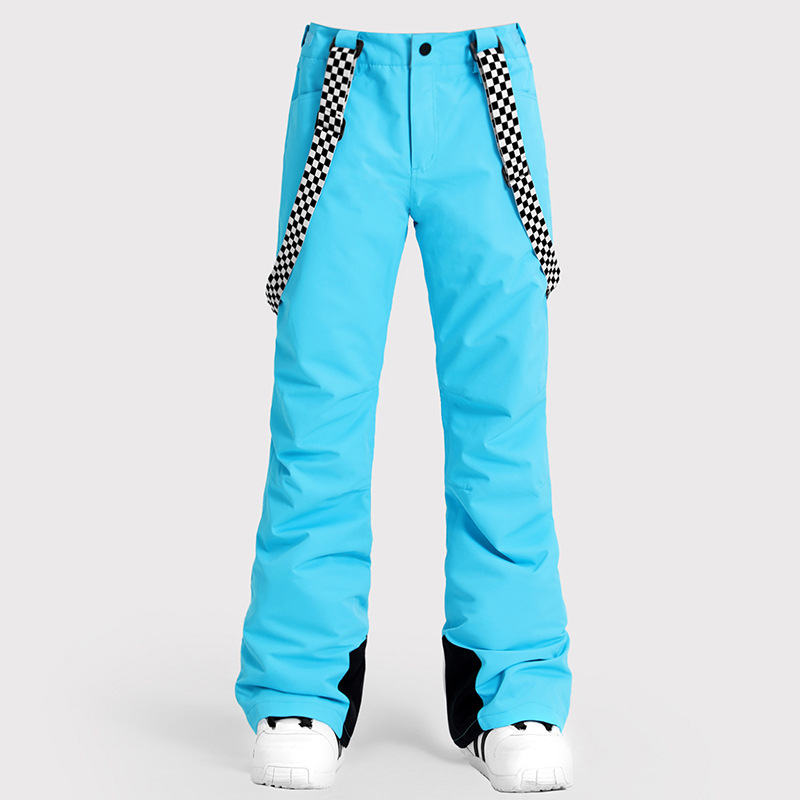 Picture of Ski Pants Women's Windproof Waterproof Warm Strap Pants Outdoor Thickened Double-board Snowboard Clothing Equipment Cotton Pants Snow Pants