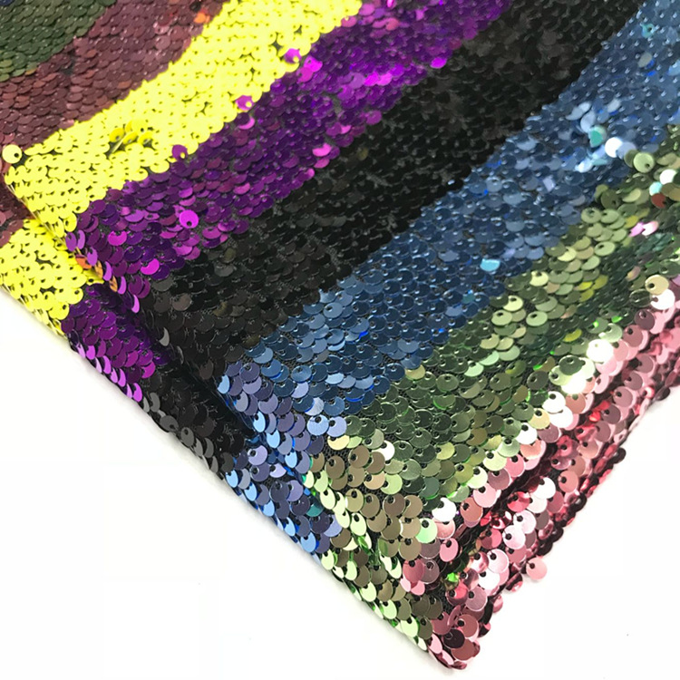 New 5mm color film straight sequin fabric fashion women's evening dress school bag and other supplies accessories