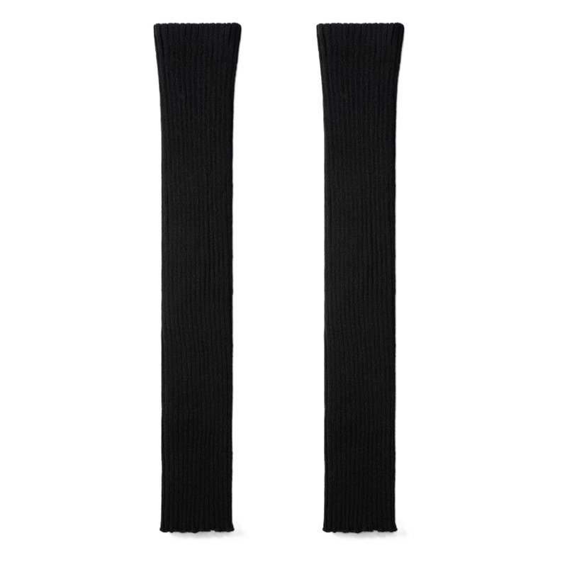 Gray socks women's autumn and winter knitted jk pile socks show leg thin thick leg hot girl all-match simple leg cover warm socks