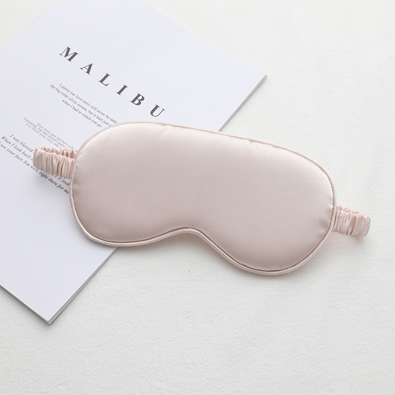 Picture of New double-sided artificial silk eye mask sleep elastic travel lunch break eye mask printed aviation eye mask wholesale