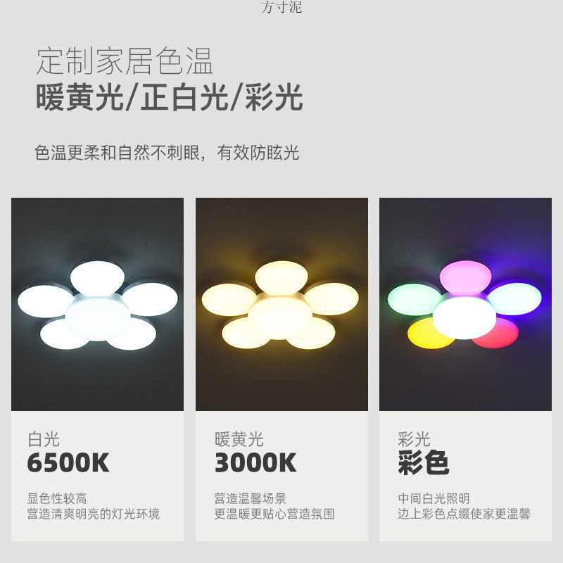 Picture of Led Bulb Screw Led Live Broadcast Light Flying Saucer Light Household White Light Bulb Led Energy-Saving Light Super Bright Light Bulb